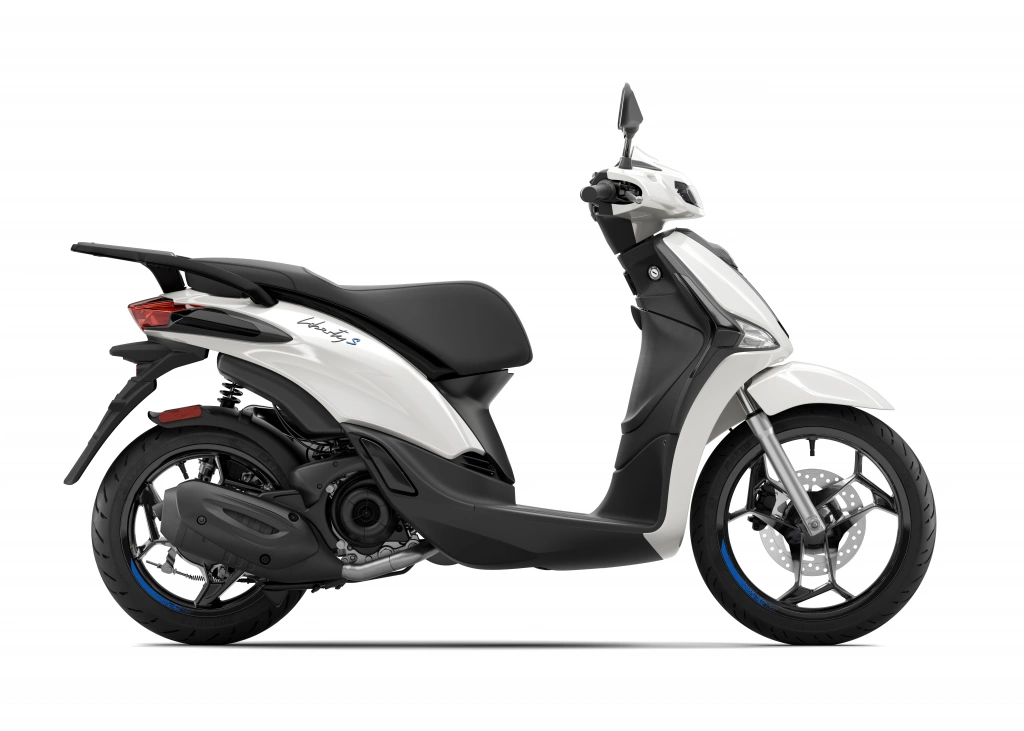 Piaggio Liberty S 125 MY2025 Weiss Luna Seite rechts